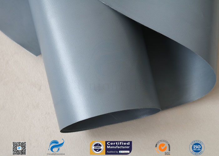 100cm Width PVC Coated Fiberglass Cloth For Fire Resistant / Waterproof Air Duct