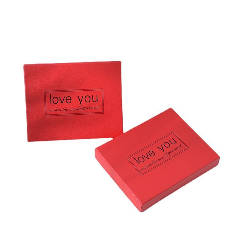 Customized Rectangular Lipstick Perfume Gift Box Wedding Favour Boxes Heaven and Earth Lid High-End Small Gift Box