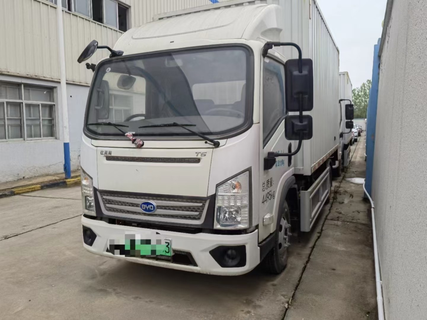 Single Row Used Cargo Truck BYD T5A4.5T4.03 Meter Pure Electric Box Type Light Truck