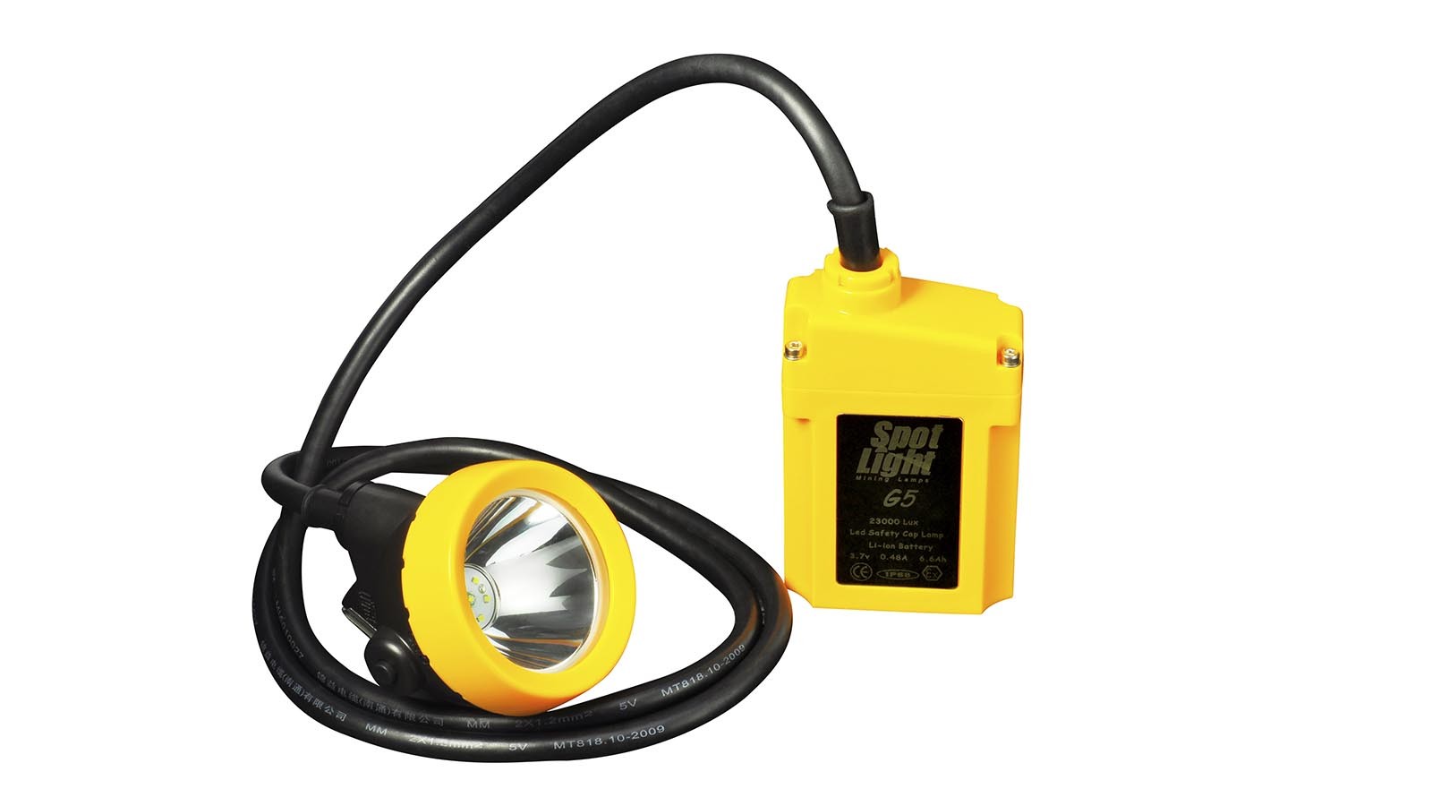 7.8Ah Lithium Ion Rechargeable LED Mining Cap Lamp Underground Coal Mine Helmet Light with IP68 Rating