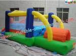 Commercial Grade PVC Tarpaulin Inflatable Bounce House Blower With Slide