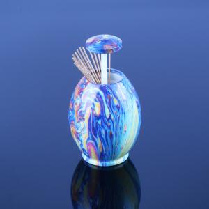 China Modern ABS Egg Plastic Toothpick Holder 10cm Height wholesale