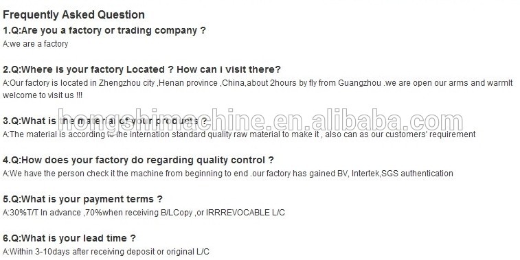 FAQ of baling machine