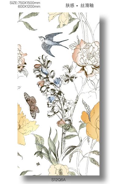 Interior Wall Grade AAA Tile And floret 600x1200mm wear-resistant Baby Face