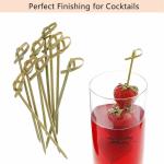 Convenient AB Grade 12cm Knotted Bamboo Skewers