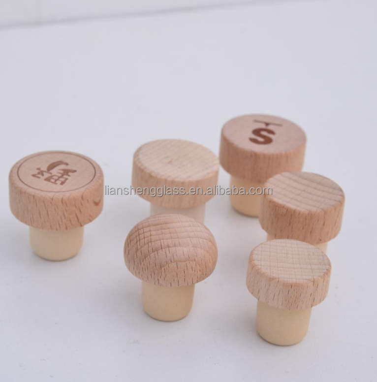 Wood Synthetic Wine Cork T Plug Cork Lid For Sealing Glass Bottles
