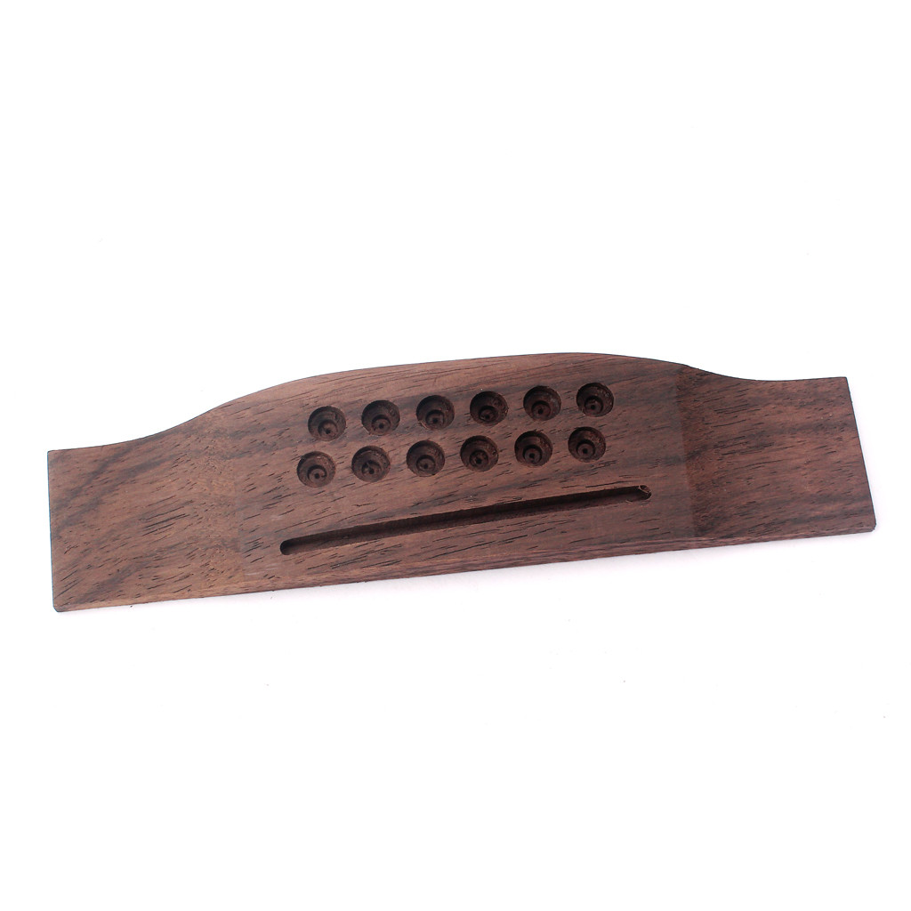 Durable 12 String Electric Guitar Bridge Rosewood With 72*3mm Slot