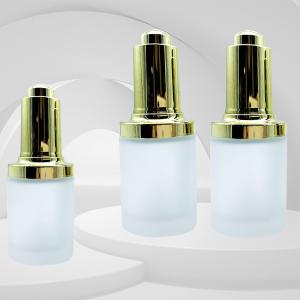 China Cosmetic Reusable Perfume Frosted Glass Dropper Bottles 30ml 60ml wholesale