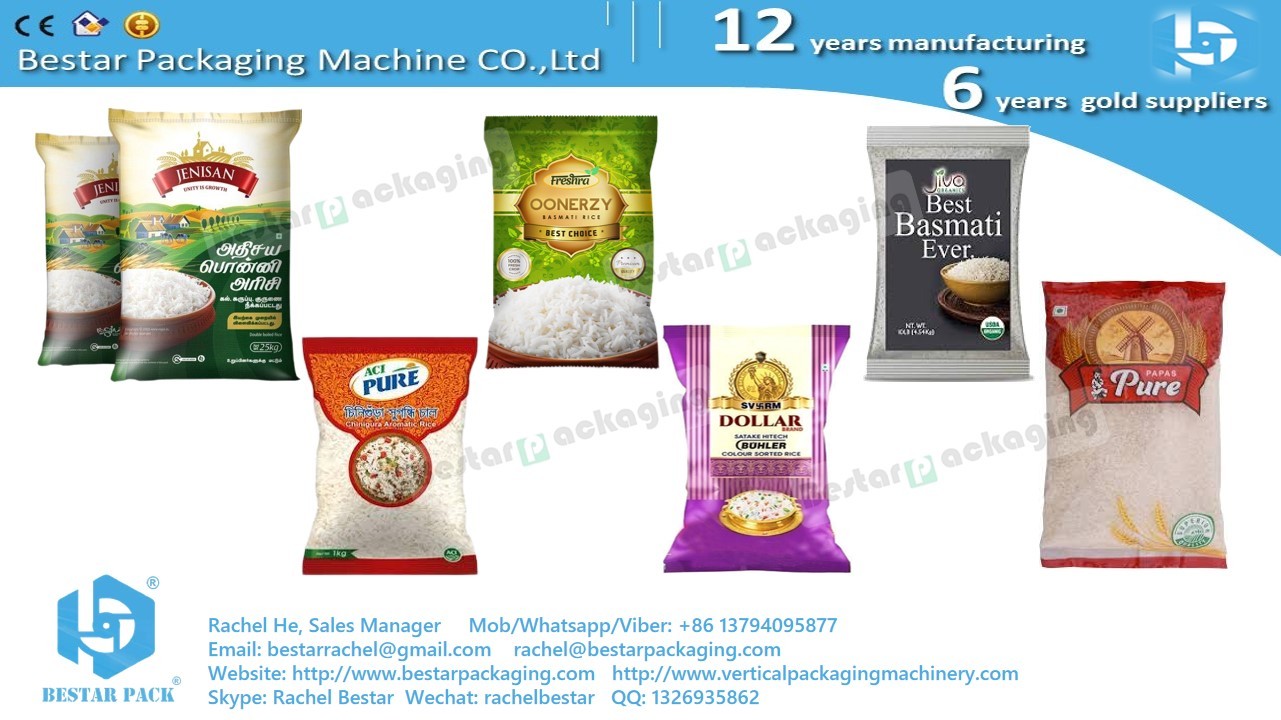 Automatic rice packing machine with vacuum function BSTV-750BZ