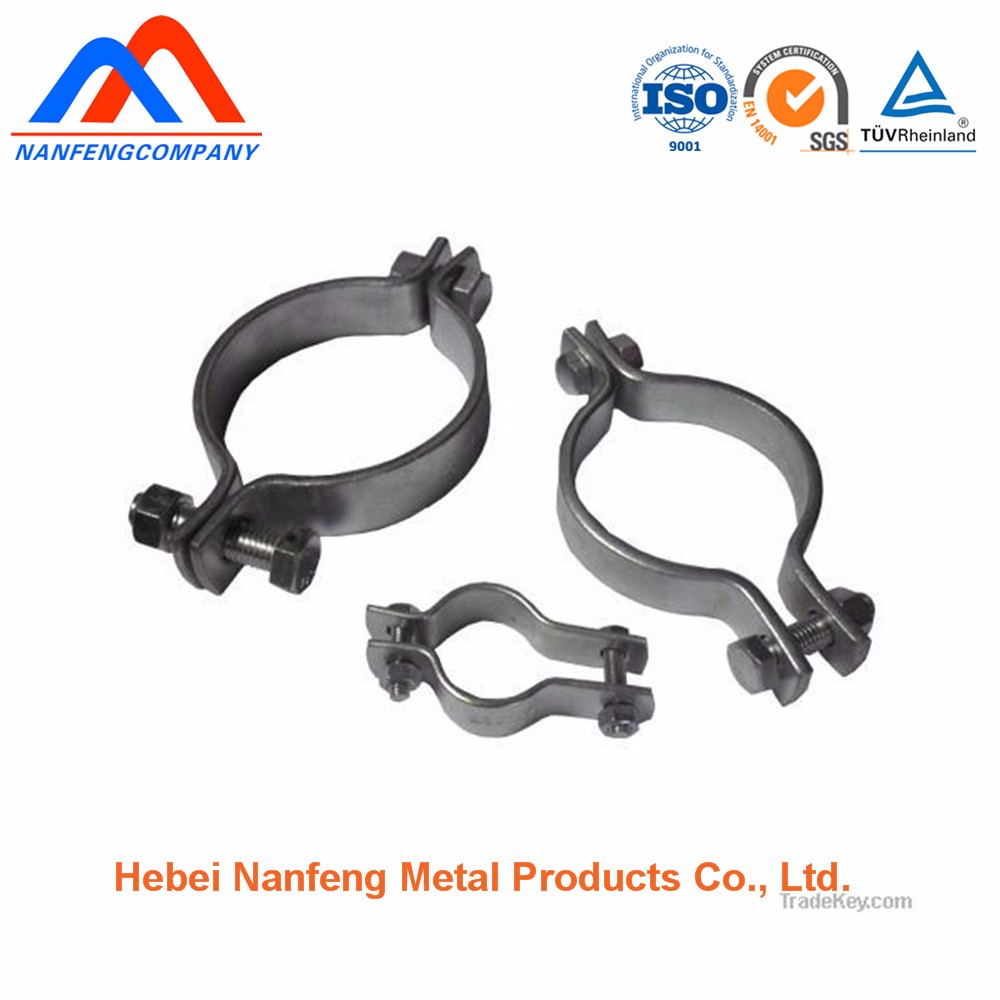 Standard or Nonstandard Hot Dip Galvanized Pipe Clamps with Metal Construction