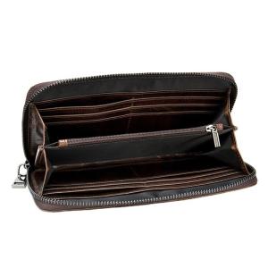 China Minibook Credit Leather Wallet with Long Zipper Luxury Handbags wholesale