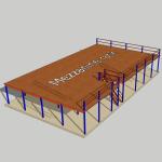 6.5T Structural Mezzanine Floor Rack Q235B
