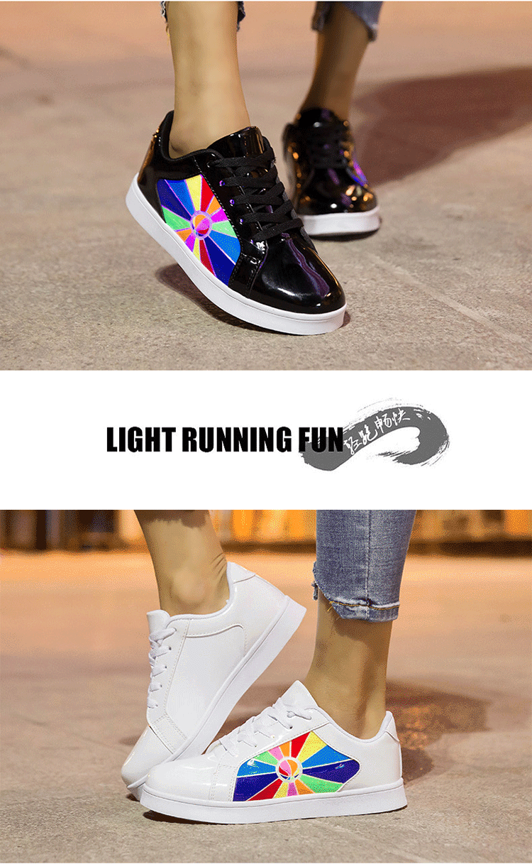 led screen colour shoes