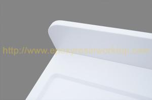 China Repairability Epoxy Resin Worktop / White Quartz Countertops Mositure Resistance wholesale