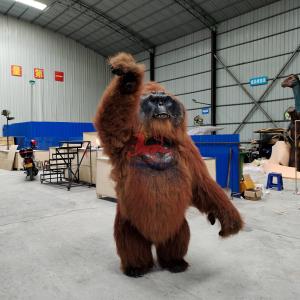 China Adult Gorilla Costume Realistic Orangutan Suit For Theme Park wholesale