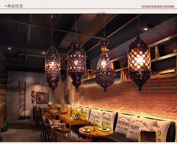 Mediterranean style Kitchen Dining room Living room retro vintage pendant lights(WH-DC-50)