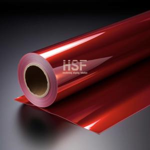 China 75um Red PET Fluorosilicone Release Liner Transparent Pet Film wholesale