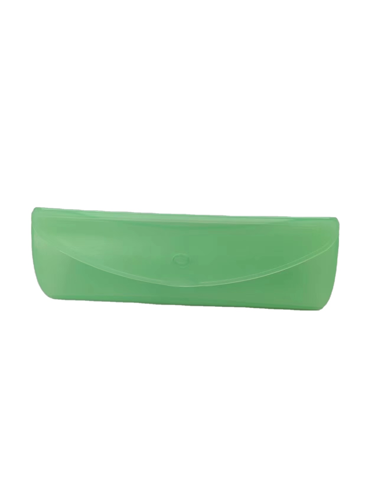 Customizable Green Plastic Eyeglass Case Scratch Resistant Irregular