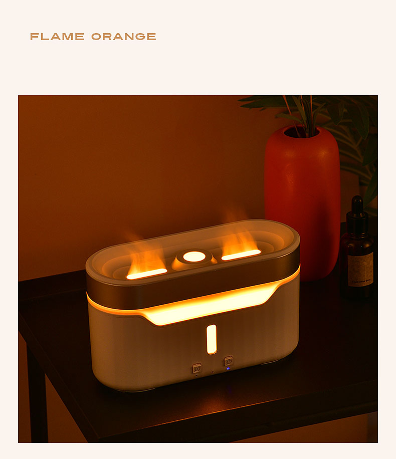 2023 New Flame Water Atomization Jellyfish Fog Humidifier Desktop Portable Essential Oil Aroma Diffuser with Atmosphere Light