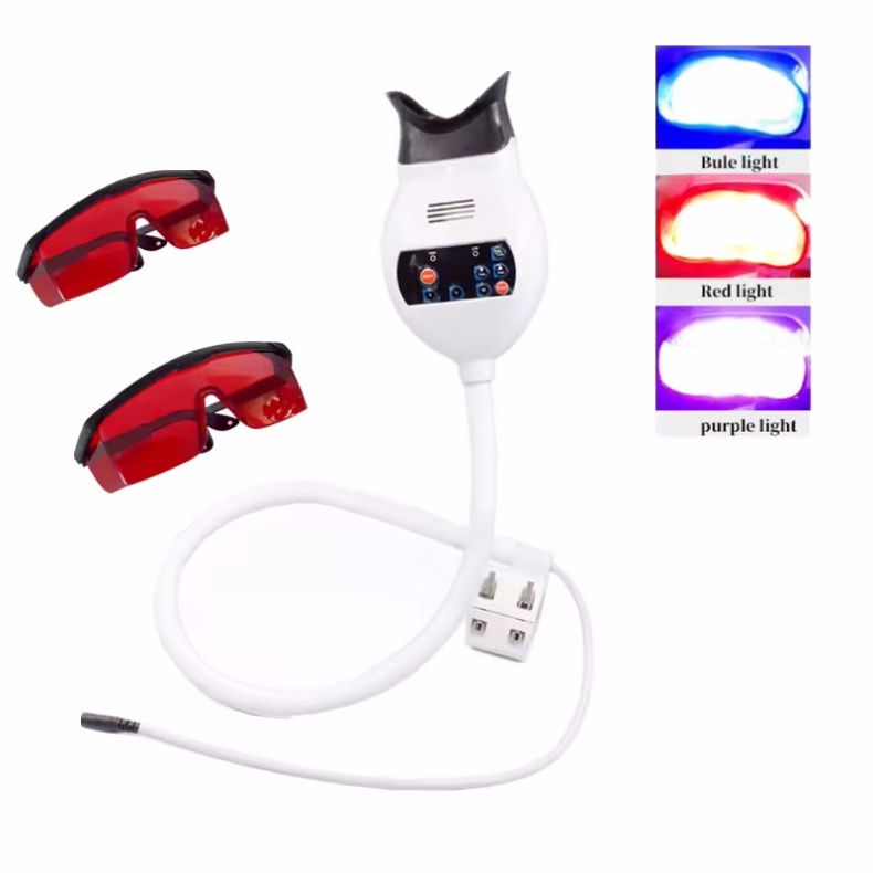 Dental Chair Mounted Teeth Whitening Light 8 LED light Teeth Whitening Machine For Dental Clinic