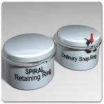 Light Duty Single Turn Internal Stainless Retaining Rings