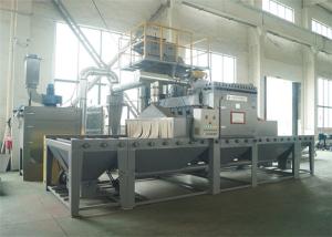 China Conveyor Auto Blasting Machine For Cleaning Aluminum Plates 1 Year Warranty wholesale