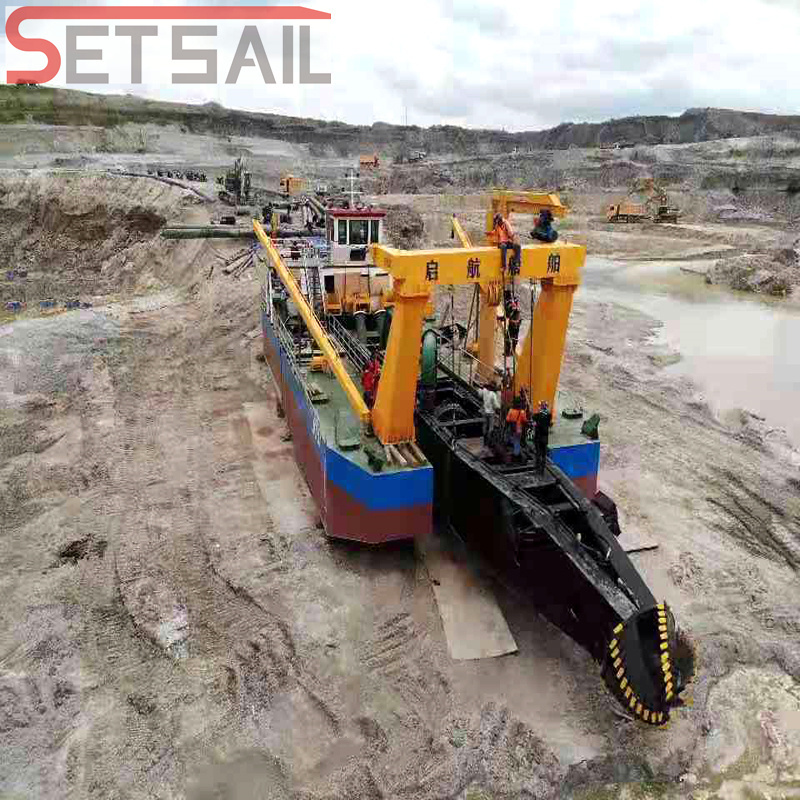 Diesel Engine Power Cutter Suction Dredger with Hydraulic Sand Pump