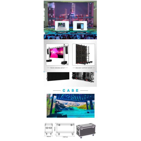 P4.81 Waterproof Led Display Screen Die cast aluminium Cabinet