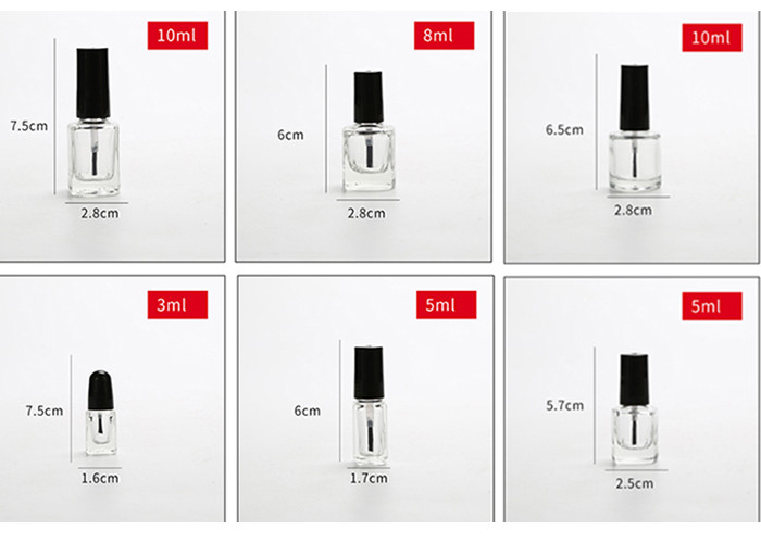 Small Cute Clear Cosmetic Bottles Clear Color Plastic Screw Cap