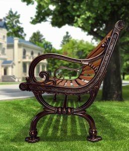 China Customized Aluminium Bench Outdoor Cast Aluminum Park Bench Waterproof wholesale