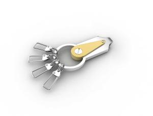 China Tagor Jewelry Top Quality Trendy Classic Men's Gift 316L Stainless Steel Key Chains ADK72 wholesale