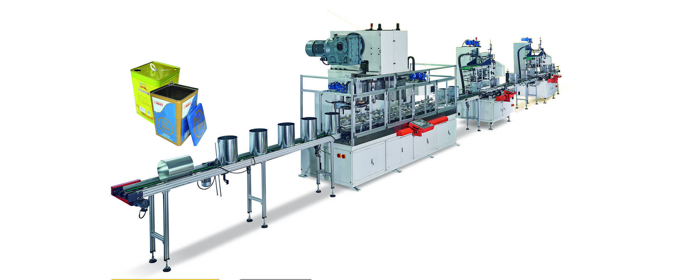 28-30CPM Square can making machine square tin can production line 10-18L square can making machine