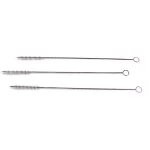 China Drinking Straw Nylon Pipe Cleaning Brushes Wear Resistant Stainless Steel Handle wholesale