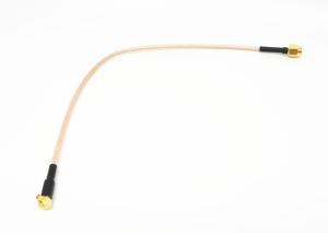 RG316 RF Cable Assemblies SMA Male To MMCX Male Right Angle Connector