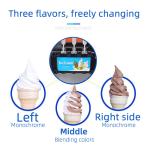 Outdoor Sale Automatic Commercial Stainless Steel Soft Serve Ice Cream Machine