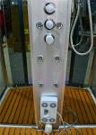 Tempered Glass Rectangle Steam Shower Tub Combo With Computer Controlled