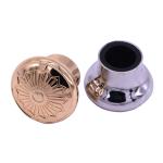 Electroplate Magnetic Perfume Caps , Metal Zamac Perfume Lid Eco Friendly