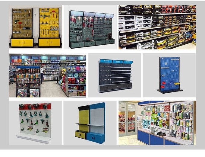 Free Standing Shelf Display Racks For Markets Tool Glove Hat