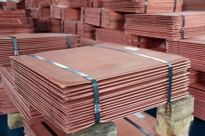 Fine Finish Electrolytic Copper Cathodes For Machinery Manufacturing