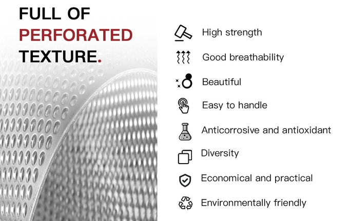 201 Hot Rolled Perforated Metal Sheet 4x8 4x10 2mm Perforated Stainless Steel Panels