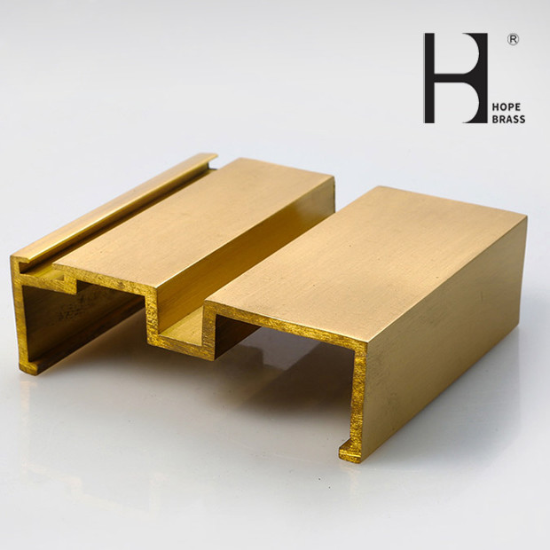 OEM High Precision Any Various Shapes Brass Doors And Windows Frame 5~180 mm Copper Alloy Window Door Profiles