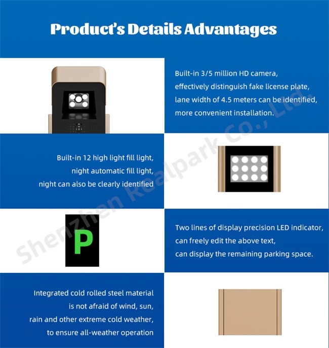 LPR Parking Controller LED Screen 4mp LPR Camera All-in-one Machine
