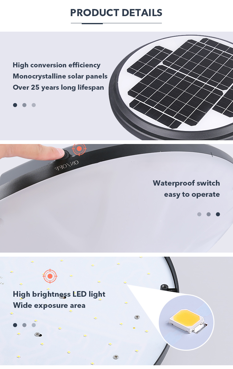 OEM ODM Outdoor Garden Solar Light IP65 Waterproof For Outdoor Garden