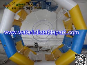 China Cylinder Inflatable Water Roller Ball , Inflatable Fun Roller Water Games wholesale