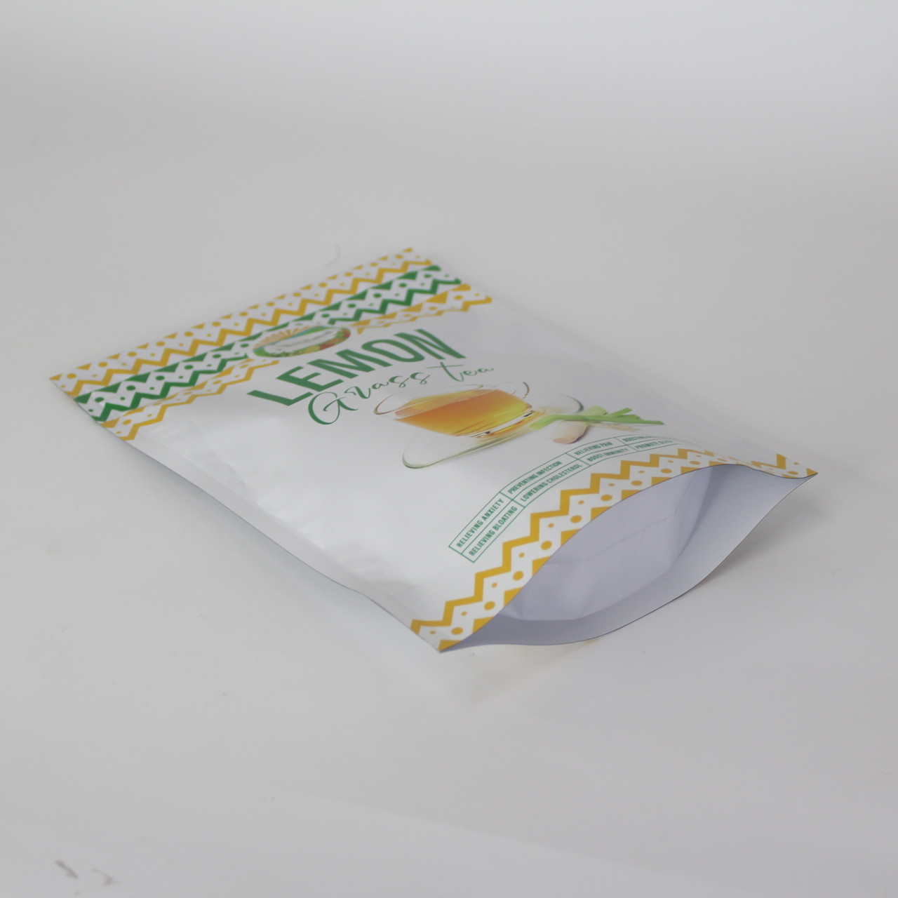 Wholesale custom food grade foil lined zipper stand up plastic food packaging bag