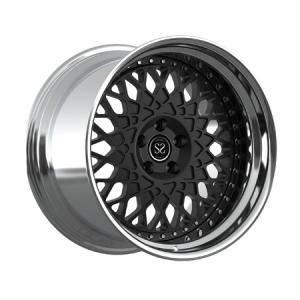 China Center Matte Black 2-Piece Forged Wheels Barrel Polished 19 Inch Alloy E350 Car Rims wholesale