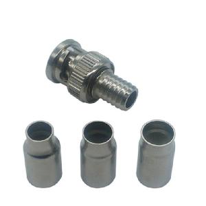 China BNC Male Crimp On Style Bayonet Nut Coaxial Cable Connector For RG58/ RG59/ RG6 CCTV wholesale