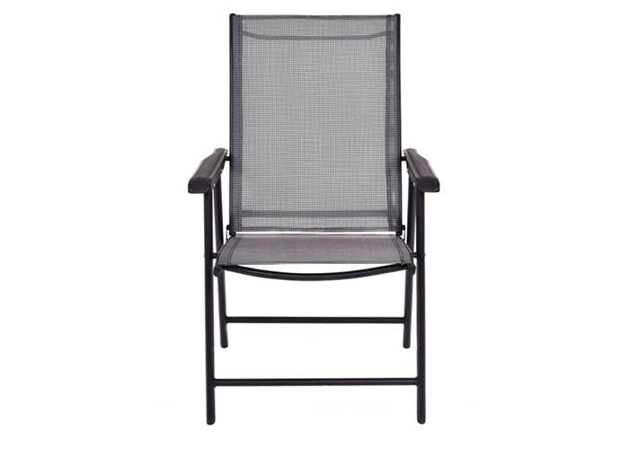 Multifunctional Outdoor Foldable Chair Textilene Patio Set High Density Weaving