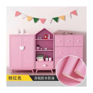China Pink Wardrobe Cover Stickers 60cm Vinyl Stickers For Wardrobe Doors wholesale