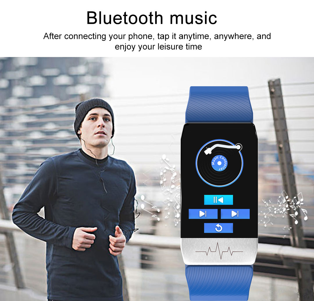 Men Smart Band OEM With Temperature Sensor Measuring Bracelet Fitness Bracelet Watch